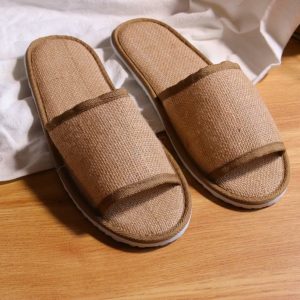 Open Toe Jute Slipper